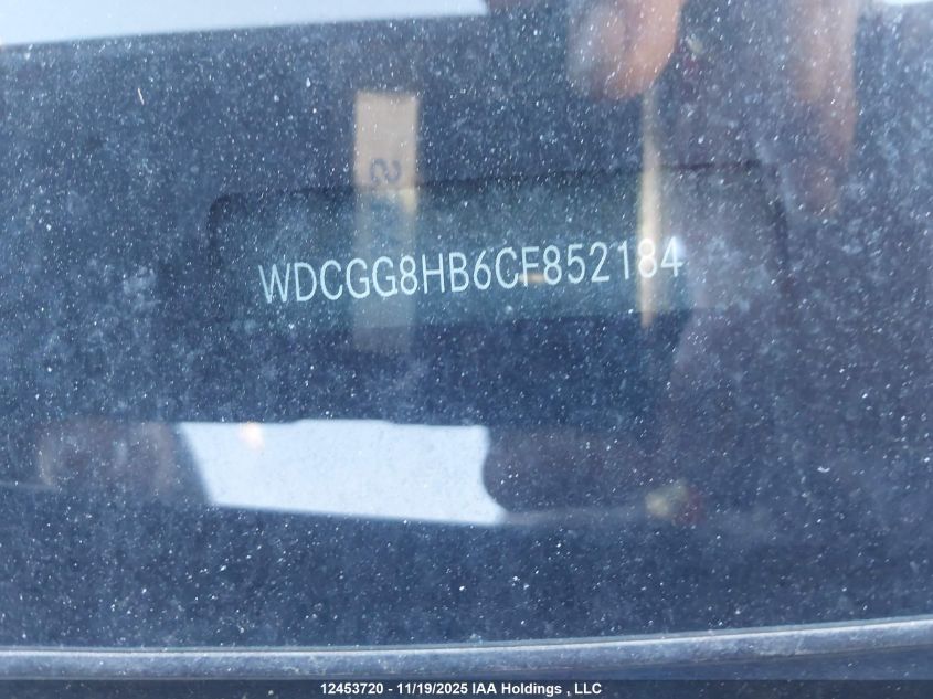 2012 Mercedes-Benz Glk 350 4Matic VIN: WDCGG8HB6CF852184 Lot: 12453720