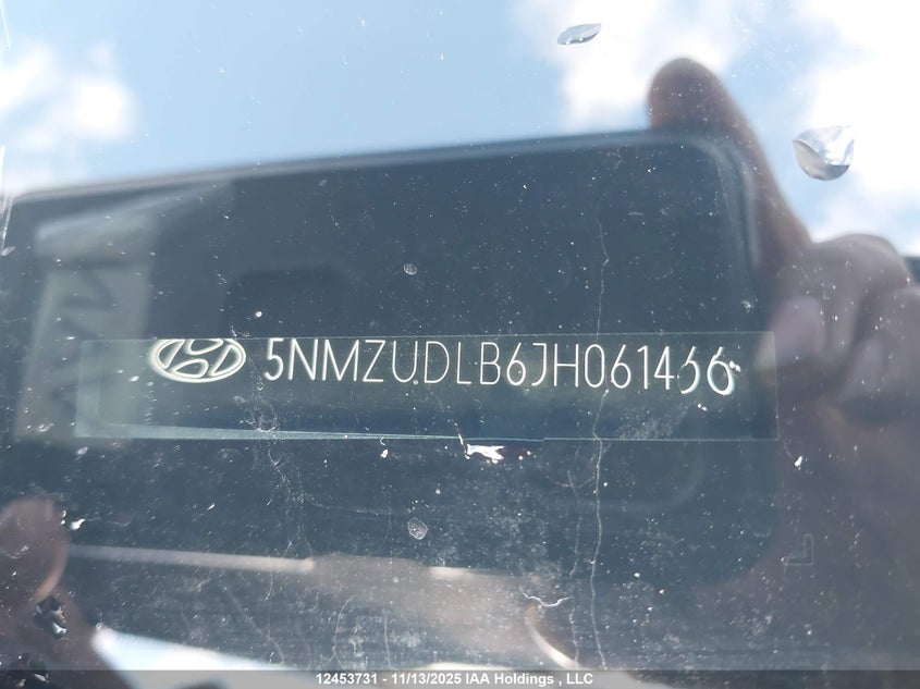 5NMZUDLB6JH061466 2018 HYUNDAI SANTA FE photo no. 19
