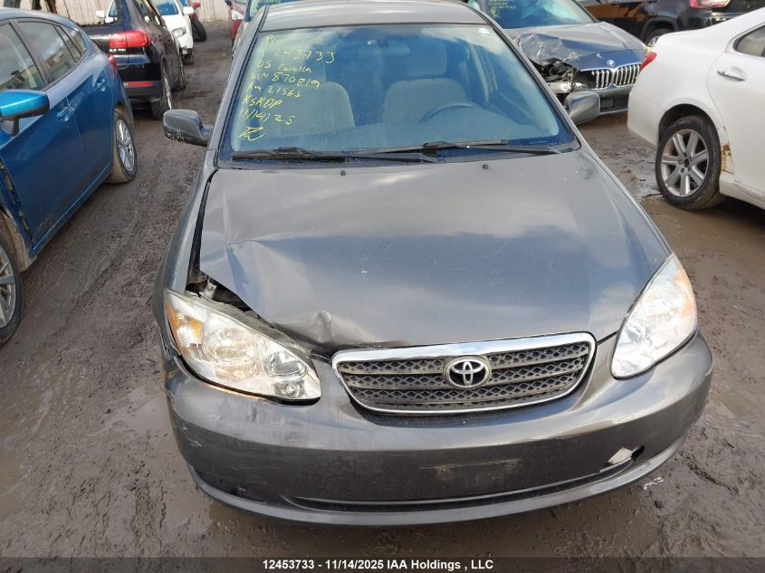 2005 Toyota Corolla Ce/Le/Sport VIN: 2T1BR32E95C870819 Lot: 12453733