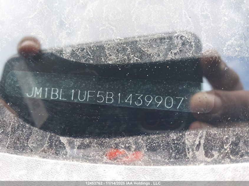 2011 Mazda Mazda3 Gx VIN: JM1BL1UF5B1439907 Lot: 12453762