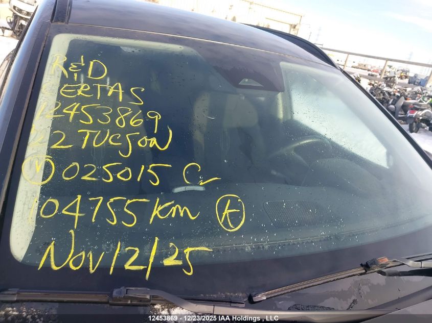 2022 Hyundai Tucson Preferred Awd VIN: KM8JBCAE2NU025150 Lot: 12453869