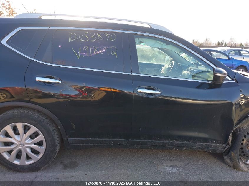 2015 Nissan Rogue S/Sv VIN: 5N1AT2MTXFC918692 Lot: 12453870