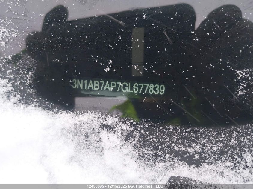 2016 Nissan Sentra VIN: 3N1AB7AP7GL677839 Lot: 12453895