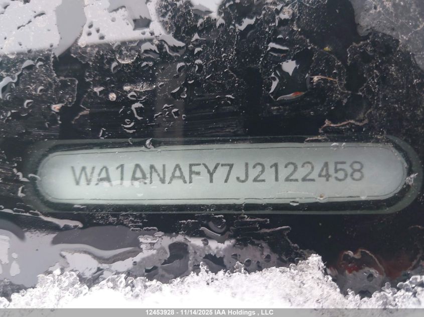 2018 Audi Q5 2.0T Komfort VIN: WA1ANAFY7J2122458 Lot: 12453928