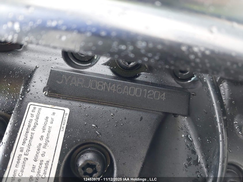 2006 Yamaha Fz6 S VIN: JYARJ08N46A001204 Lot: 12453970