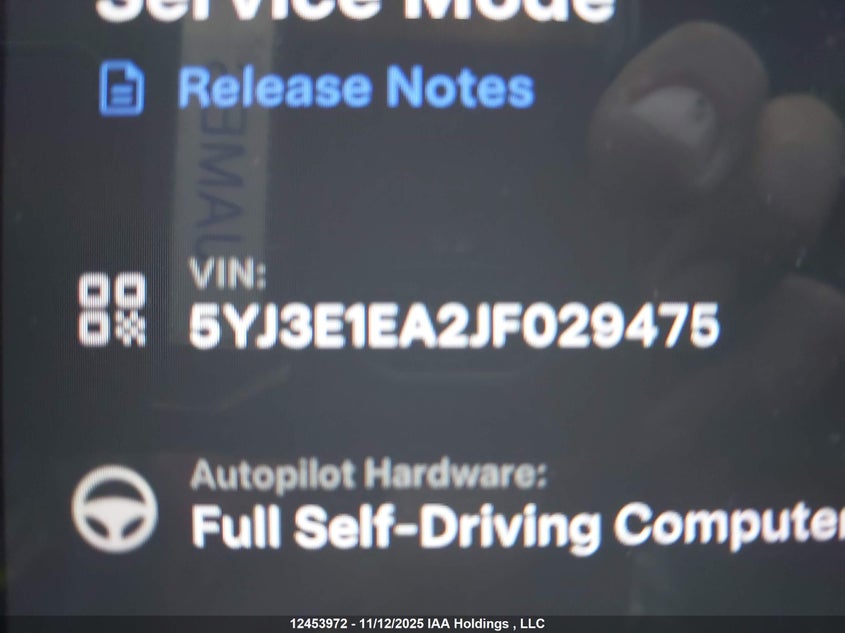 5YJ3E1EA2JF029475 2018 TESLA MODEL 3 photo no. 9
