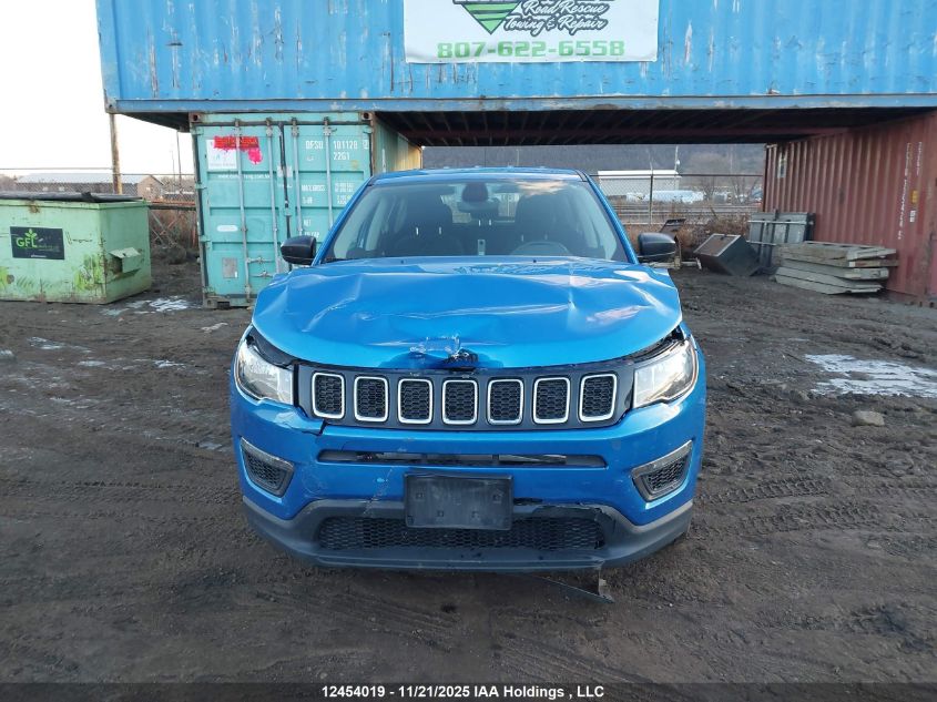 2019 Jeep Compass Sport VIN: 3C4NJDAB1KT597871 Lot: 12454019