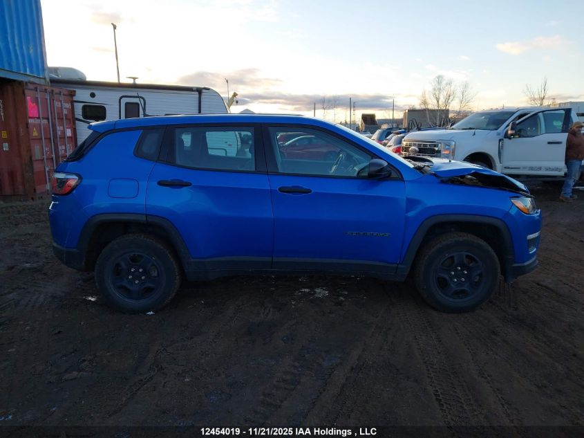 2019 Jeep Compass Sport VIN: 3C4NJDAB1KT597871 Lot: 12454019