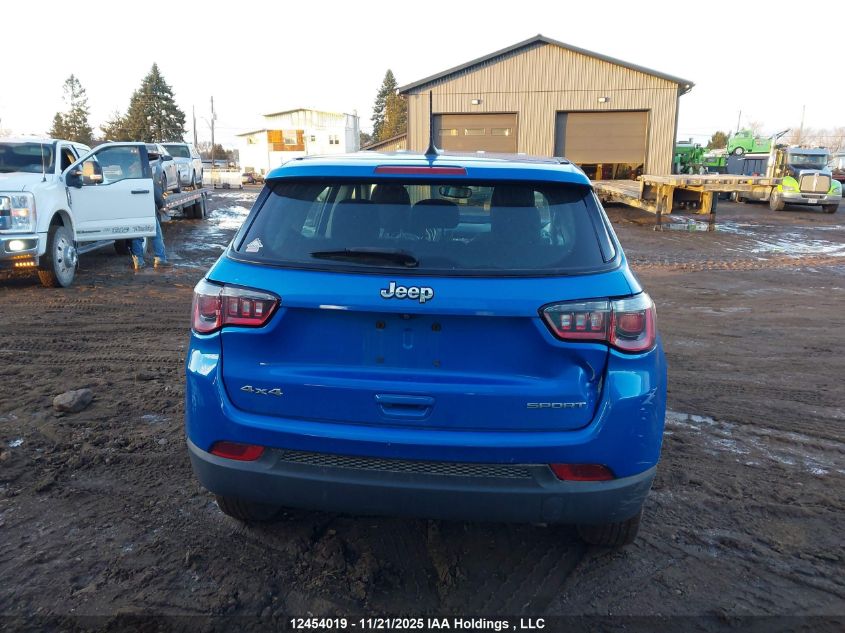 2019 Jeep Compass Sport VIN: 3C4NJDAB1KT597871 Lot: 12454019