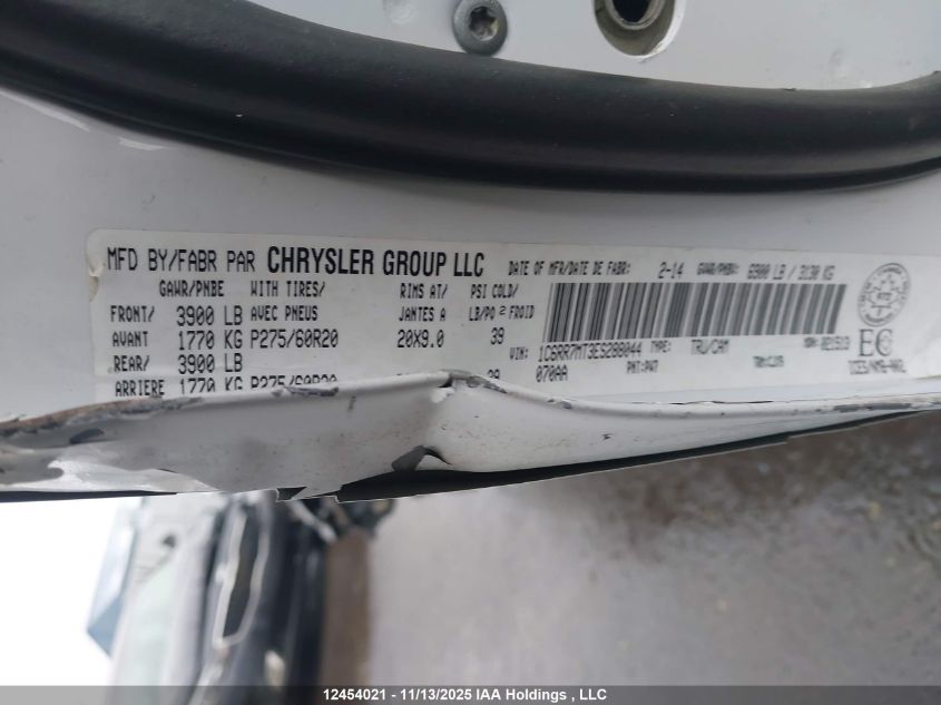 2014 Ram 1500 Sport VIN: 1C6RR7MT3ES288044 Lot: 12454021