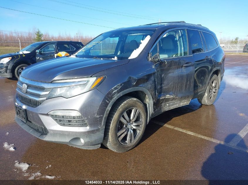 2017 Honda Pilot Exl VIN: 5FNYF6H87HB501155 Lot: 12454033