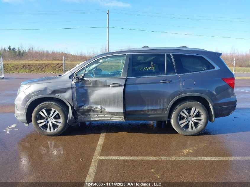 2017 Honda Pilot Exl VIN: 5FNYF6H87HB501155 Lot: 12454033