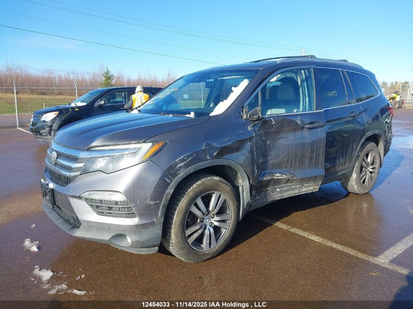 2017 Honda Pilot Exl VIN: 5FNYF6H87HB501155 Lot: 12454033
