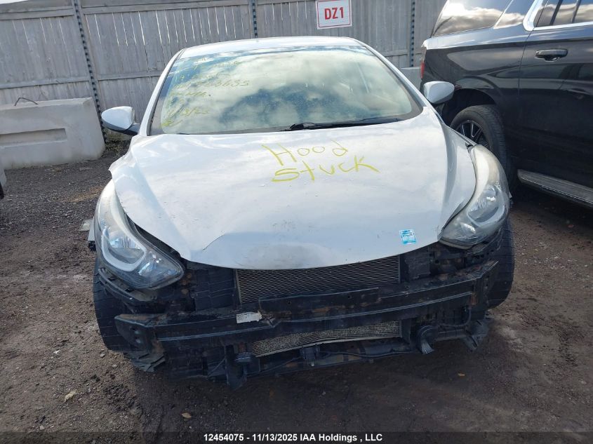 2014 Hyundai Elantra Se/Sport/Limited VIN: 5NPDH4AE2EH523655 Lot: 12454075