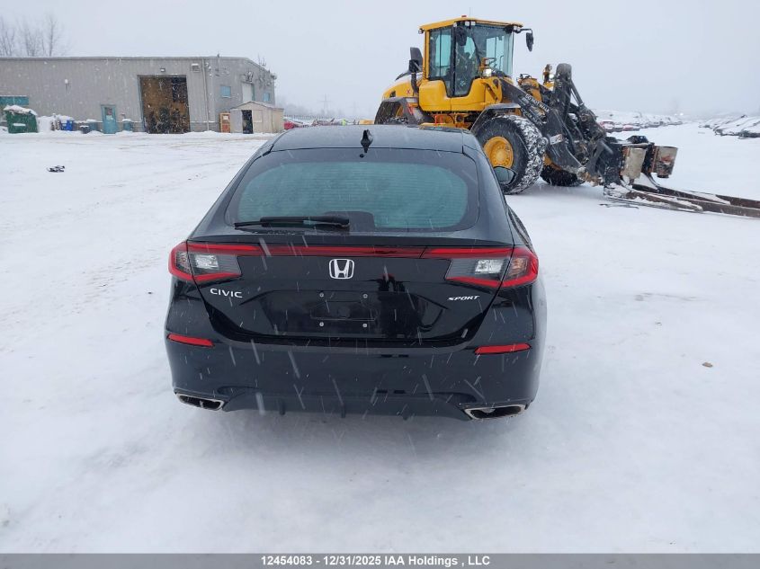 2022 Honda Civic Sport/Sport Touring VIN: 19XFL1H8XNE401412 Lot: 12454083