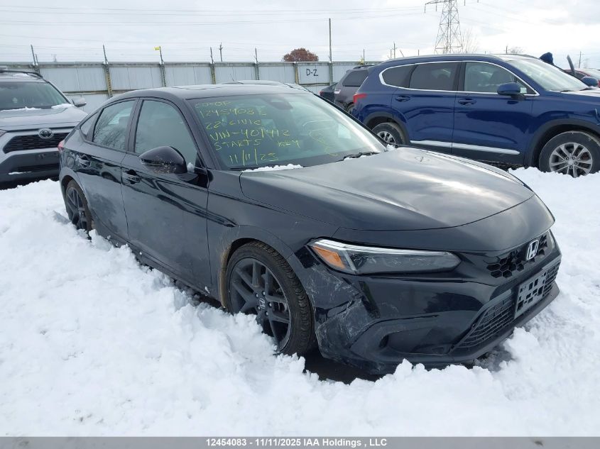 2022 Honda Civic Sport/Sport Touring VIN: 19XFL1H8XNE401412 Lot: 12454083