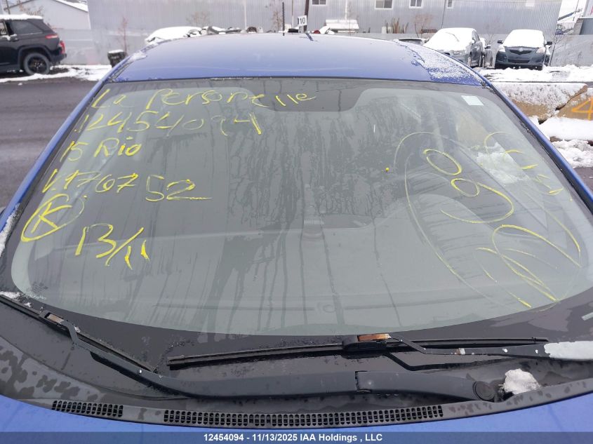 2015 Kia Rio Lx VIN: KNADM5A36F6976752 Lot: 12454094