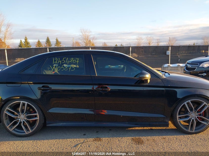 2016 Audi S3 Prestige VIN: WAUF1GFF5G1105873 Lot: 12454207