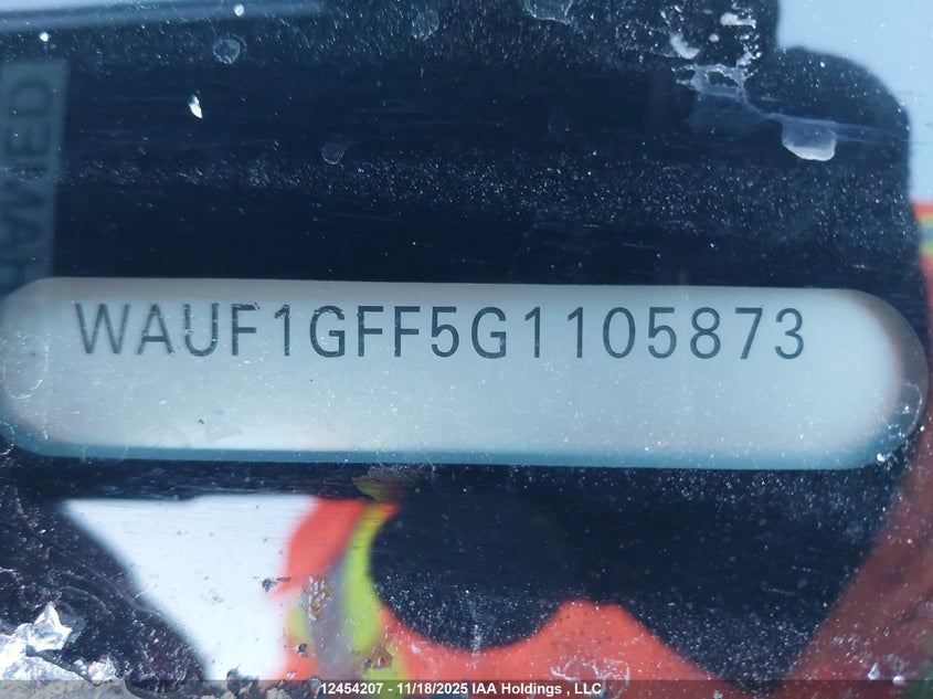 2016 Audi S3 Prestige VIN: WAUF1GFF5G1105873 Lot: 12454207