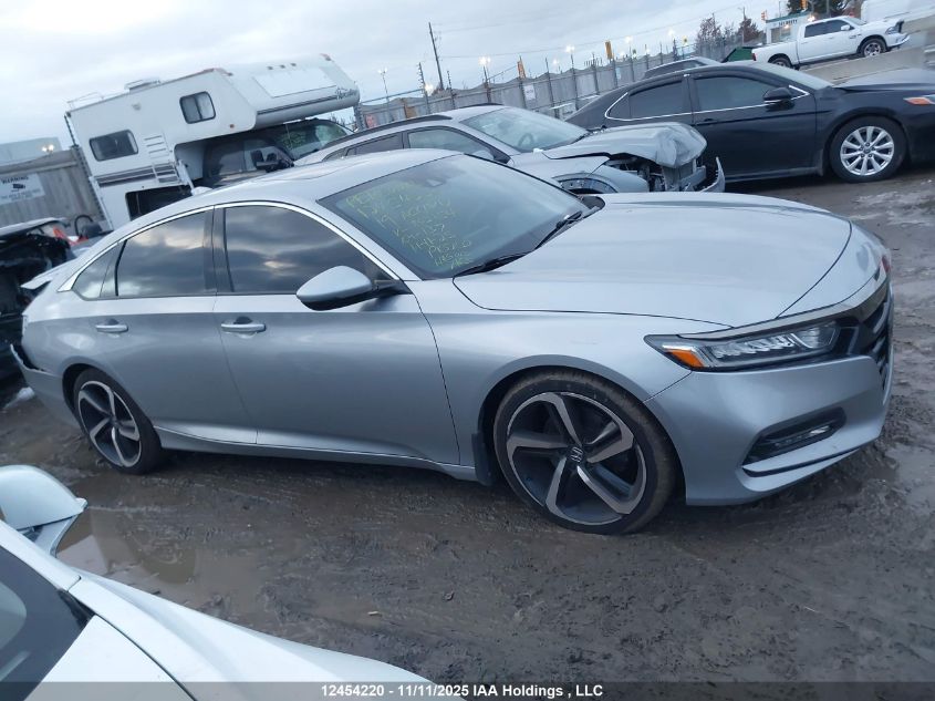 2019 Honda Accord Sport VIN: 1HGCV1F38KA802154 Lot: 12454220