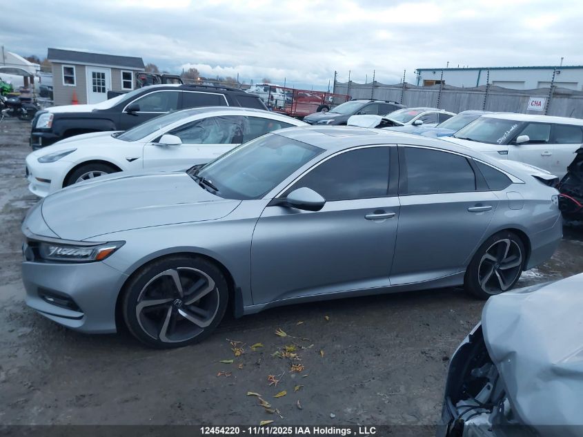 2019 Honda Accord Sport VIN: 1HGCV1F38KA802154 Lot: 12454220