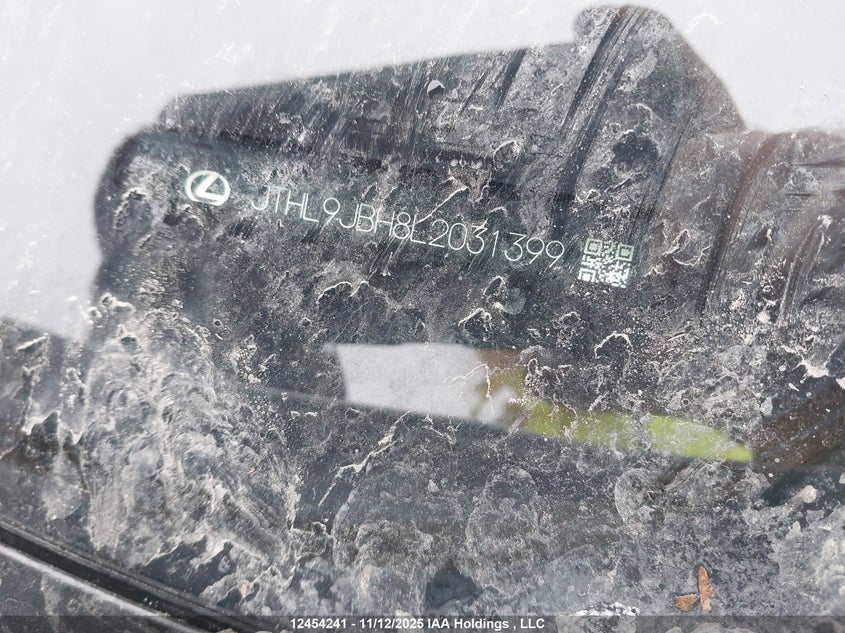 2020 Lexus Ux 250H VIN: JTHL9JBH8L2031399 Lot: 12454241