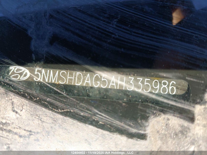 5NMSHDAG5AH335986 2010 HYUNDAI SANTA FE photo no. 19