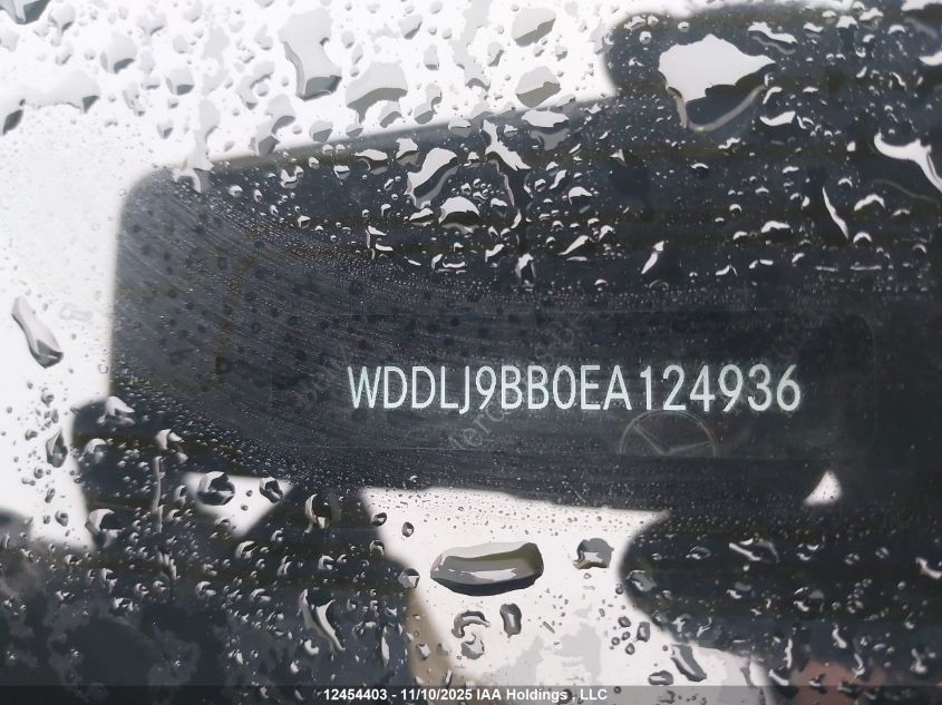 2014 Mercedes-Benz Cls 550 VIN: WDDLJ9BB0EA124936 Lot: 12454403