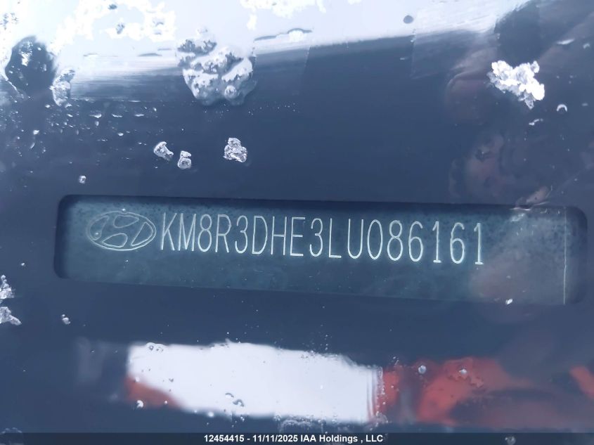 2020 Hyundai Palisade Sel VIN: KM8R3DHE3LU086161 Lot: 12454415