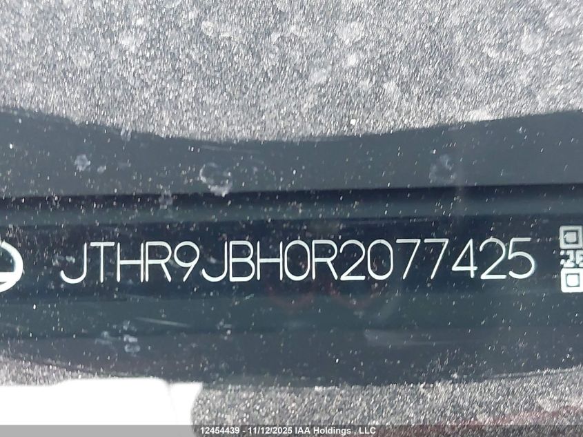 2024 Lexus Ux 250H Premium/250H F Sport Design/250H F Sport Handling VIN: JTHR9JBH0R2077425 Lot: 12454439