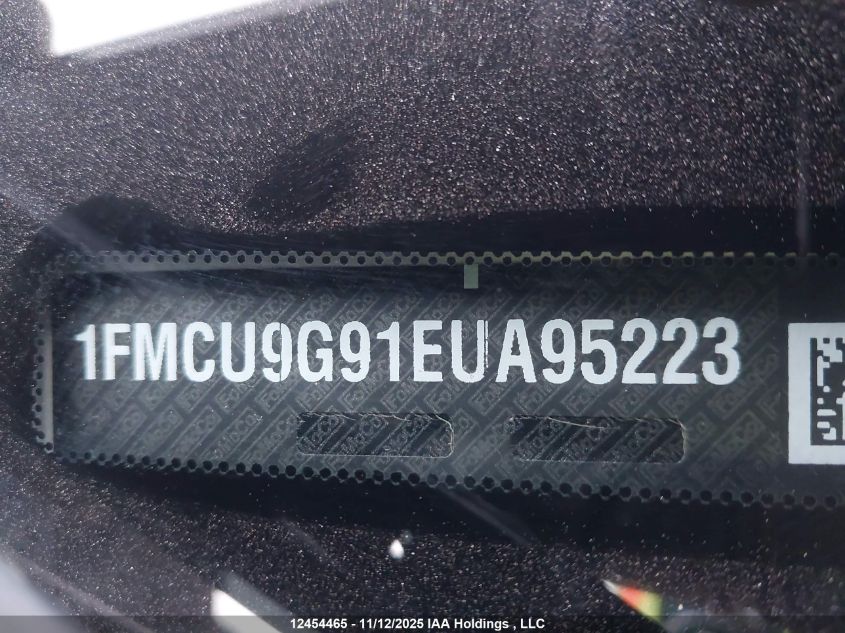 2014 Ford Escape Se VIN: 1FMCU9G91EUA95223 Lot: 12454465