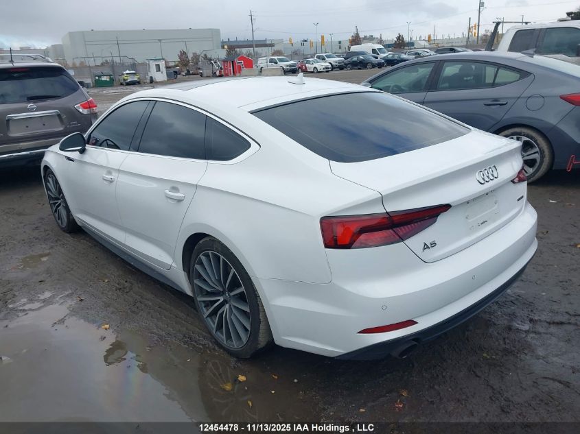 2019 Audi A5 45 Progressiv VIN: WAUENCF5XKA074242 Lot: 12454478