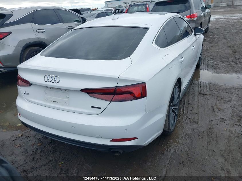 2019 Audi A5 45 Progressiv VIN: WAUENCF5XKA074242 Lot: 12454478