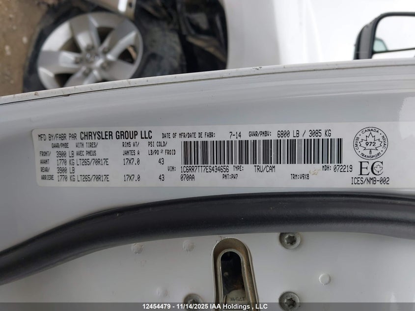 1C6RR7TT7ES434656 2014 RAM 1500 photo no. 9