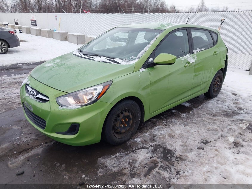 KMHCT5AE7CU056313 2012 HYUNDAI ACCENT photo no. 2
