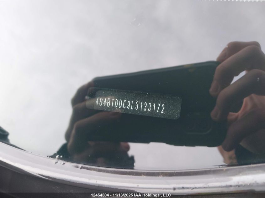 2020 Subaru Outback Touring VIN: 4S4BTDDC9L3133172 Lot: 12454504