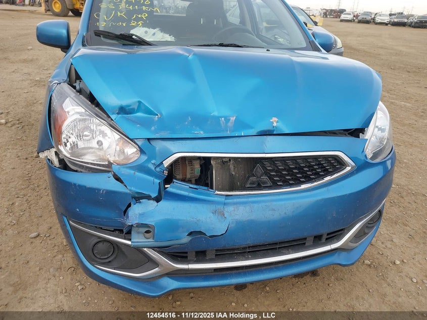 2019 Mitsubishi Mirage Es/Es Limited VIN: ML32A3HJ6KH005456 Lot: 12454516