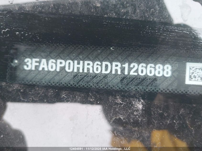 2013 Ford Fusion Se VIN: 3FA6P0HR6DR126688 Lot: 12454591