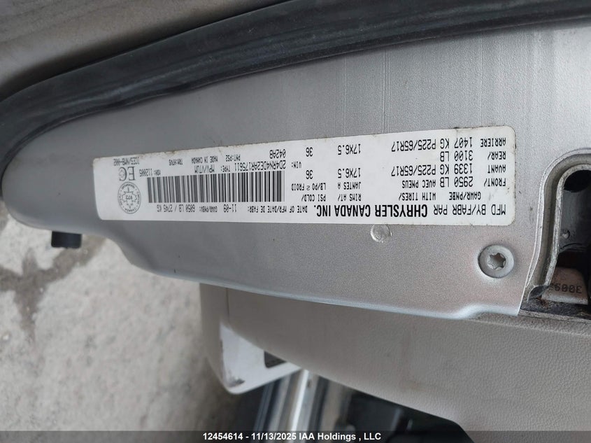 2010 Dodge Caravan VIN: 2D4RN4DE2AR175611 Lot: 12454614