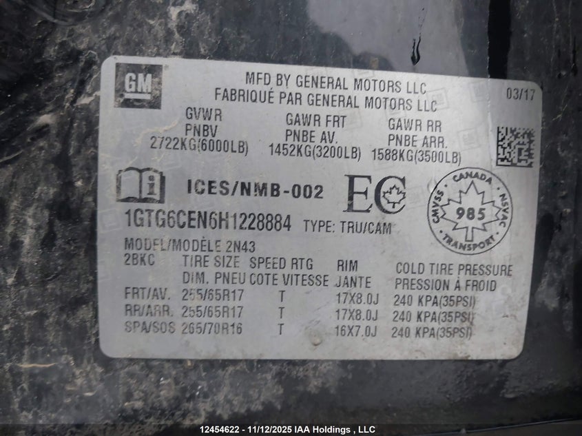 1GTG6CEN6H1228884 2017 GMC CANYON photo no. 18