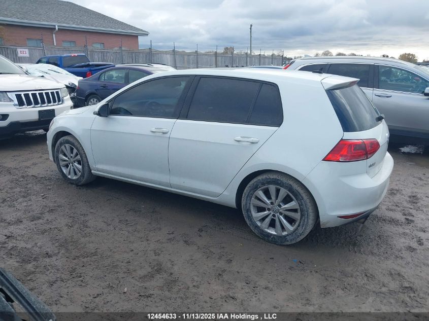 2015 Volkswagen Golf VIN: 3VW217AU0FM093721 Lot: 12454633