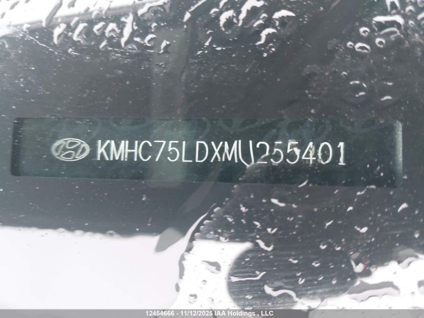 2021 Hyundai Ioniq Sel VIN: KMHC75LDXMU255401 Lot: 12454666