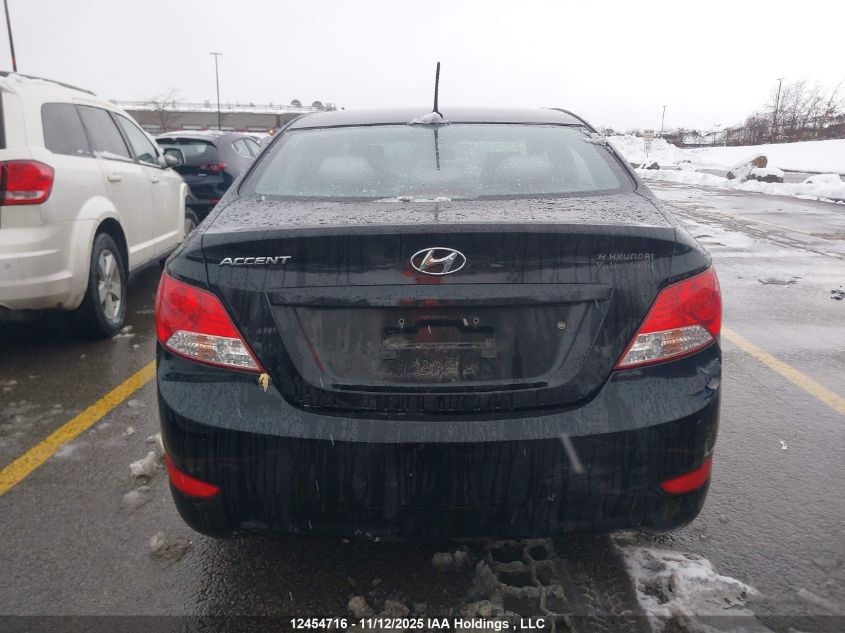 2013 Hyundai Accent Gls/Gs VIN: KMHCT4AE5DU554408 Lot: 12454716