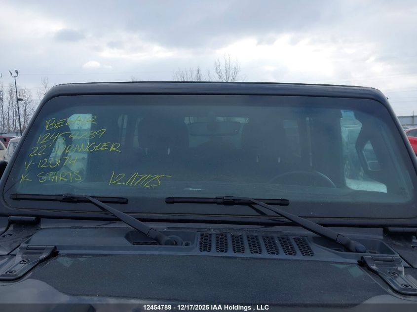 2022 Jeep Wrangler Unlimited Sahara VIN: 1C4HJXEG2NW120174 Lot: 12454789