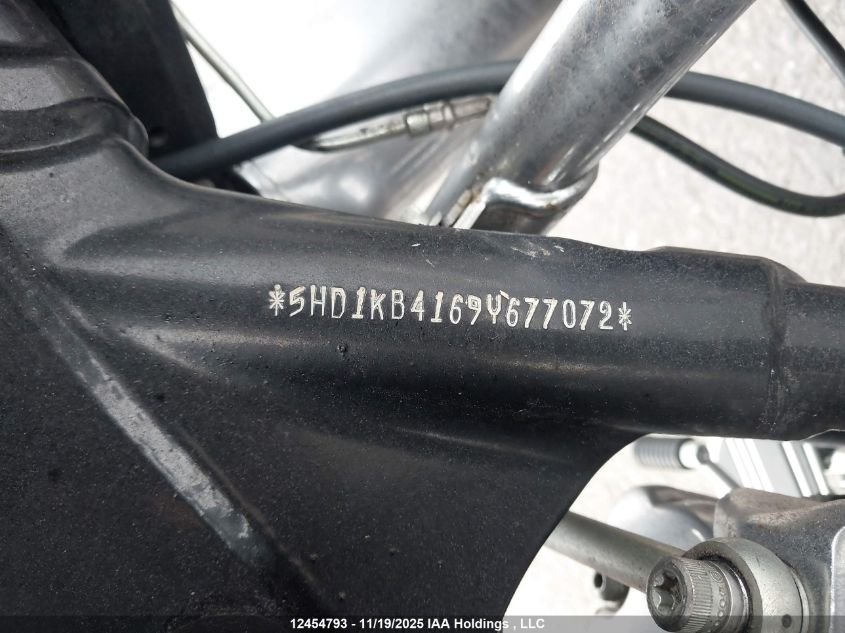 2009 Harley-Davidson Flhx VIN: 5HD1KB4169Y677072 Lot: 12454793
