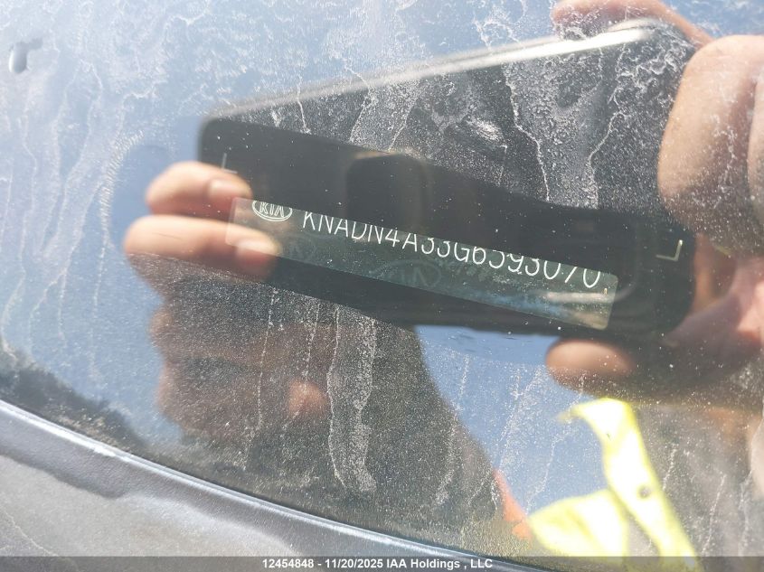 2016 Kia Rio Ex/Sx VIN: KNADN4A33G6593070 Lot: 12454848