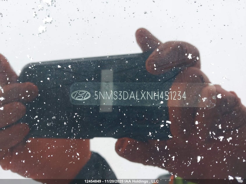 2022 Hyundai Santa Fe Urban Awd VIN: 5NMS3DALXNH451234 Lot: 12454849