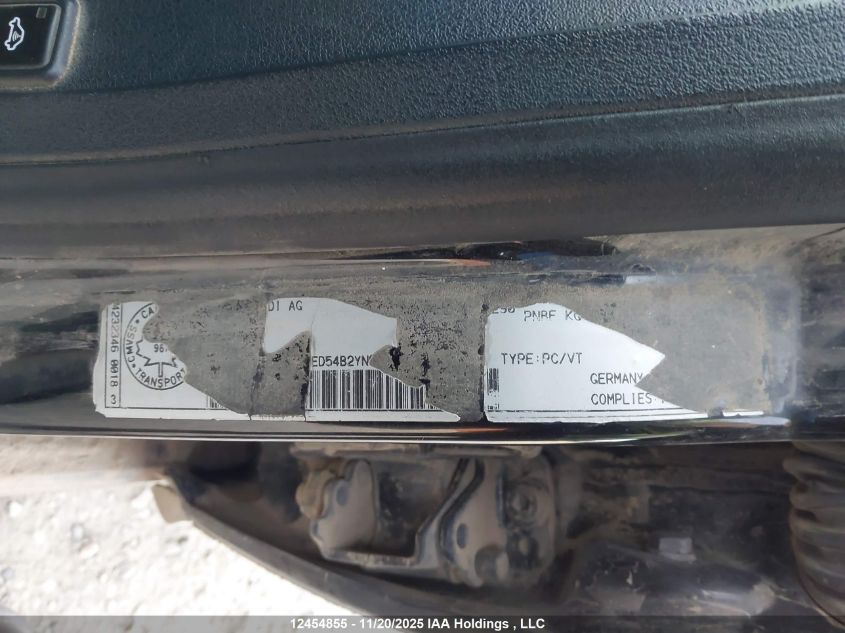 2000 Audi A6 2.7T Quattro VIN: WAUED54B2YN048209 Lot: 12454855