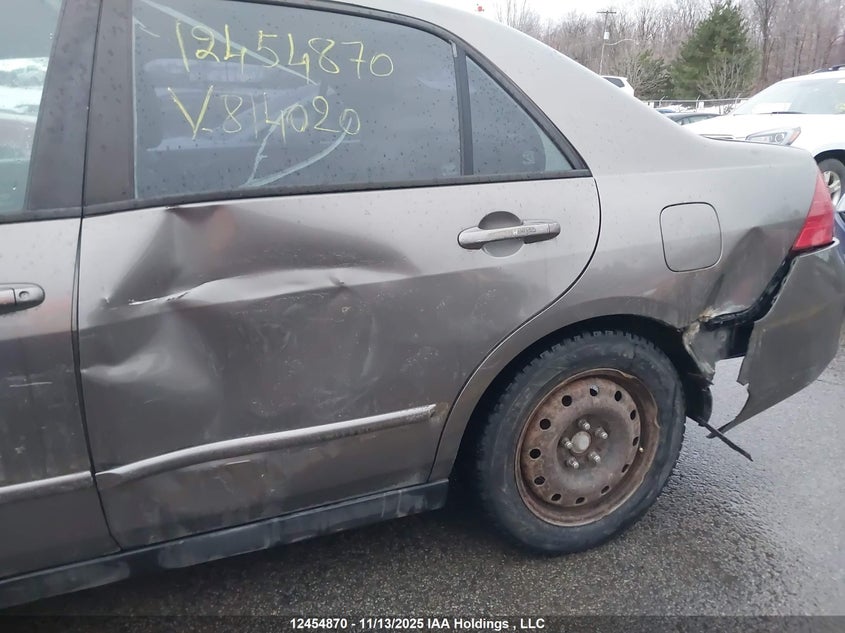 2007 Honda Accord Value VIN: 1HGCM56137A814020 Lot: 12454870