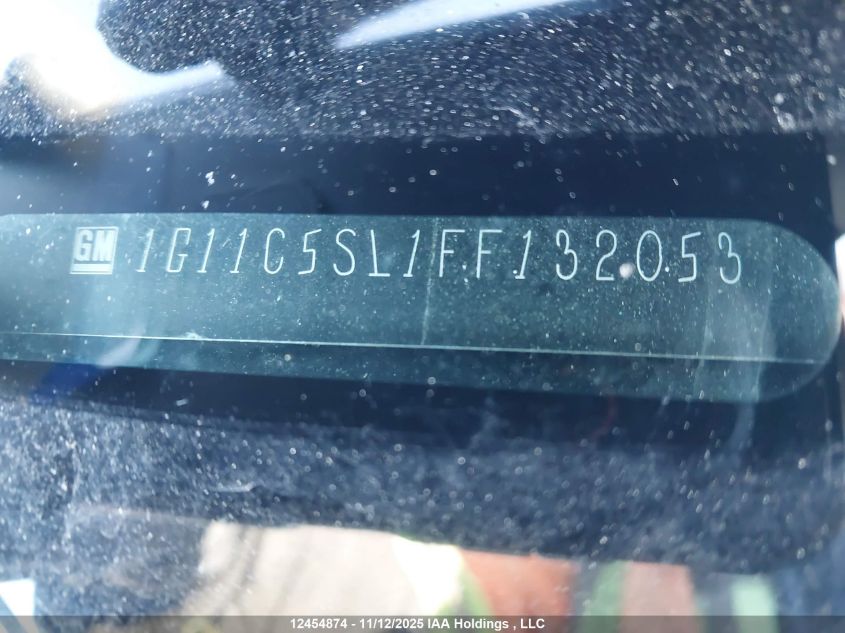 2015 Chevrolet Malibu 1Lt VIN: 1G11C5SL1FF132053 Lot: 12454874